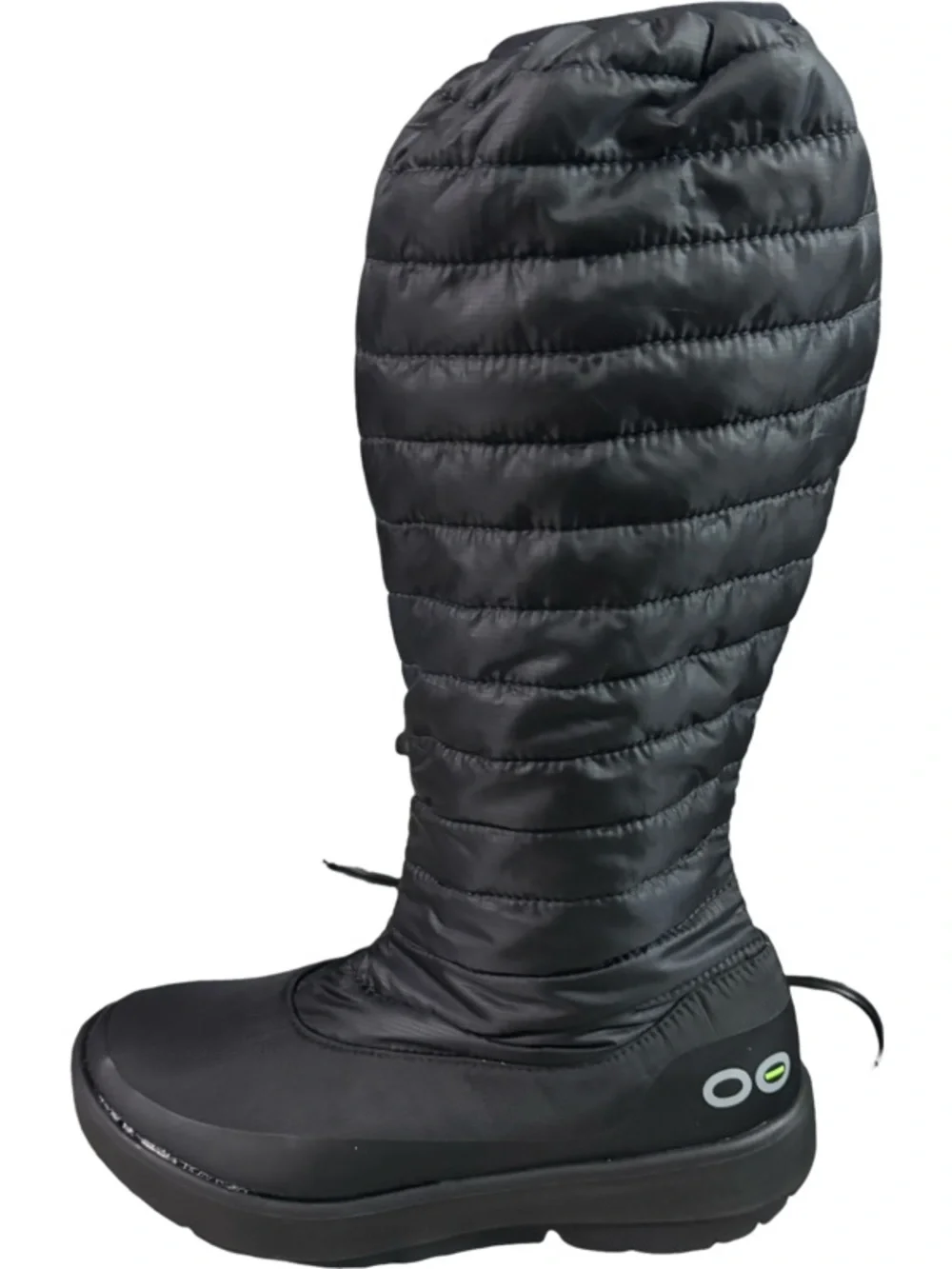 OOFOS OOmg Boot Womens  Nylon Puffer Quilted Recovery Tall Boots Size 6